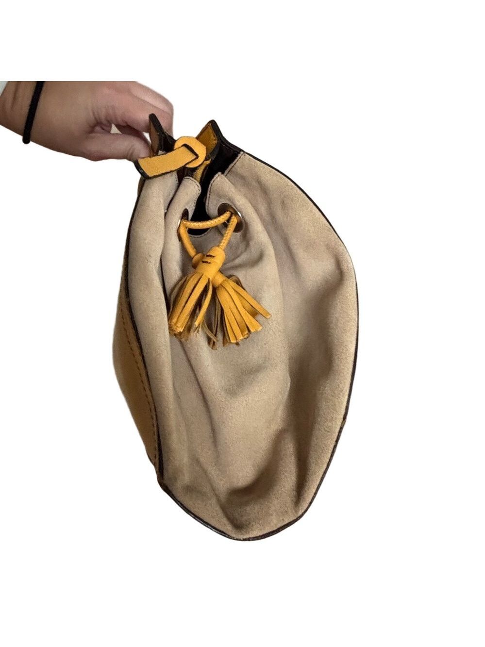 Hogan by Tod’s Mustard Leather Shoulder Bag - Picture 6 of 9